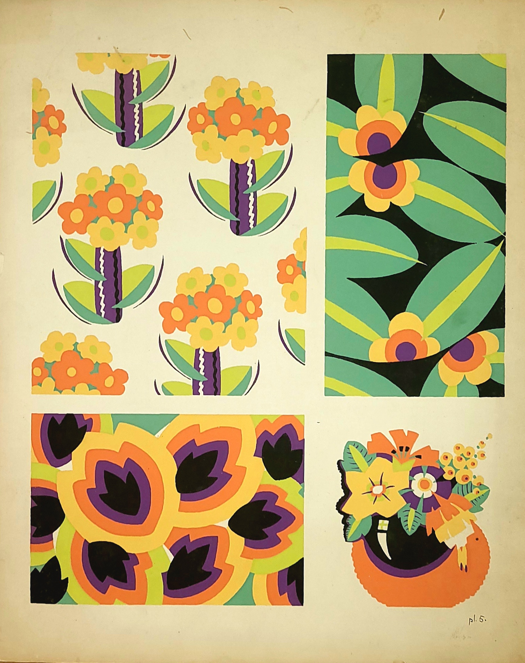 Original Pochoir Art #5