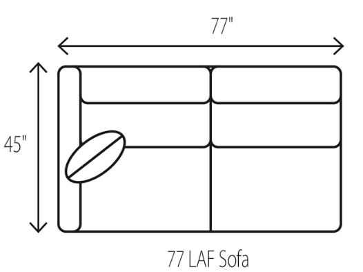 2024 Lowell 77 LAF Sofa