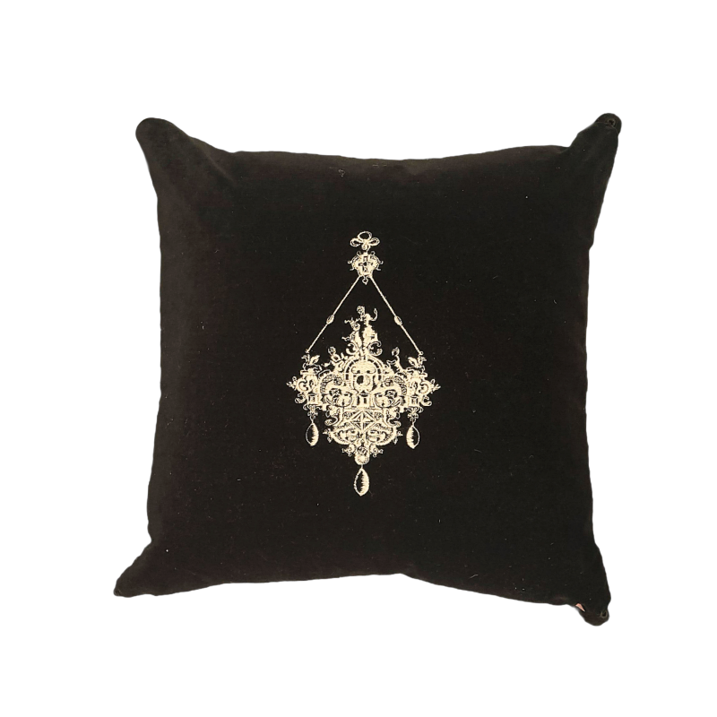 Royal Garden Pink Velvet Cushion