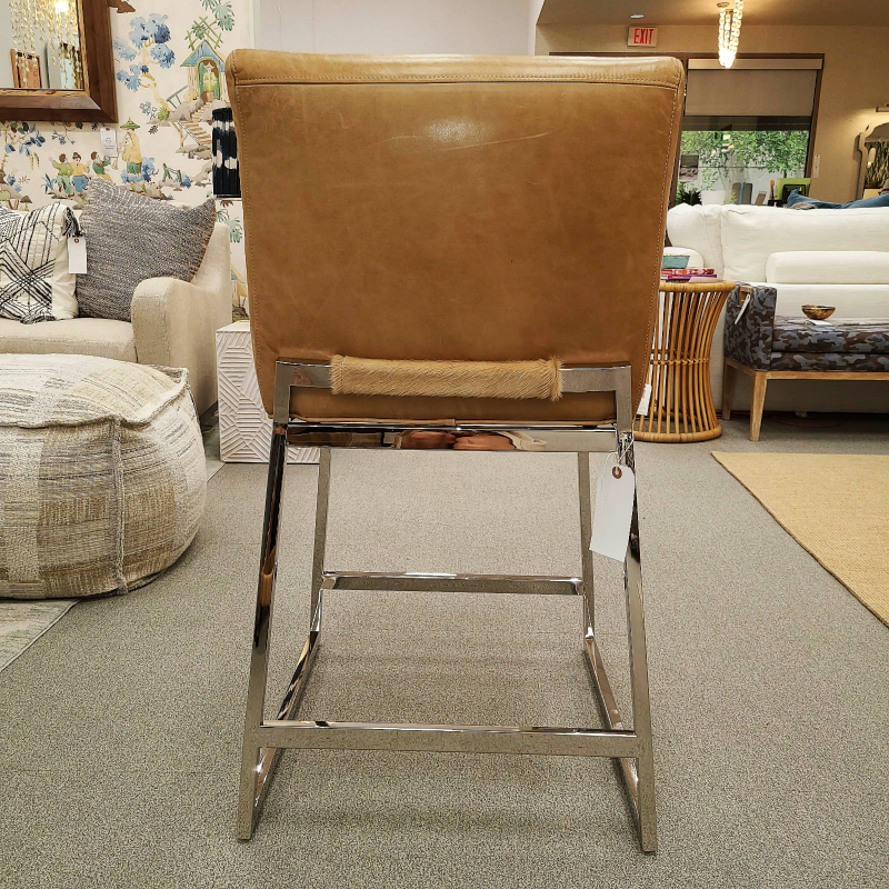 Ines Chrome Counter Stool
