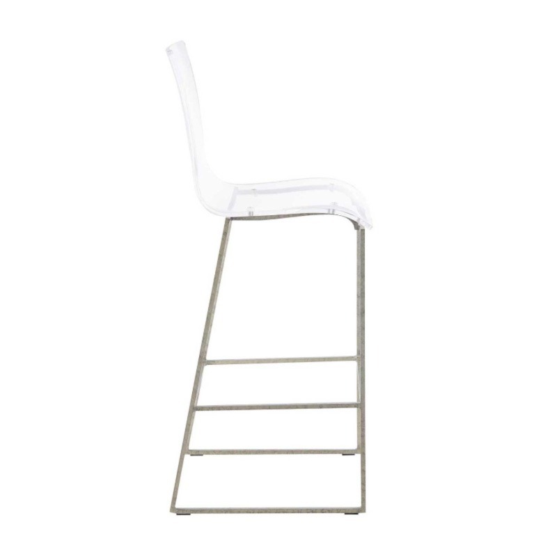 King 30.25" Bar Stool - Silver