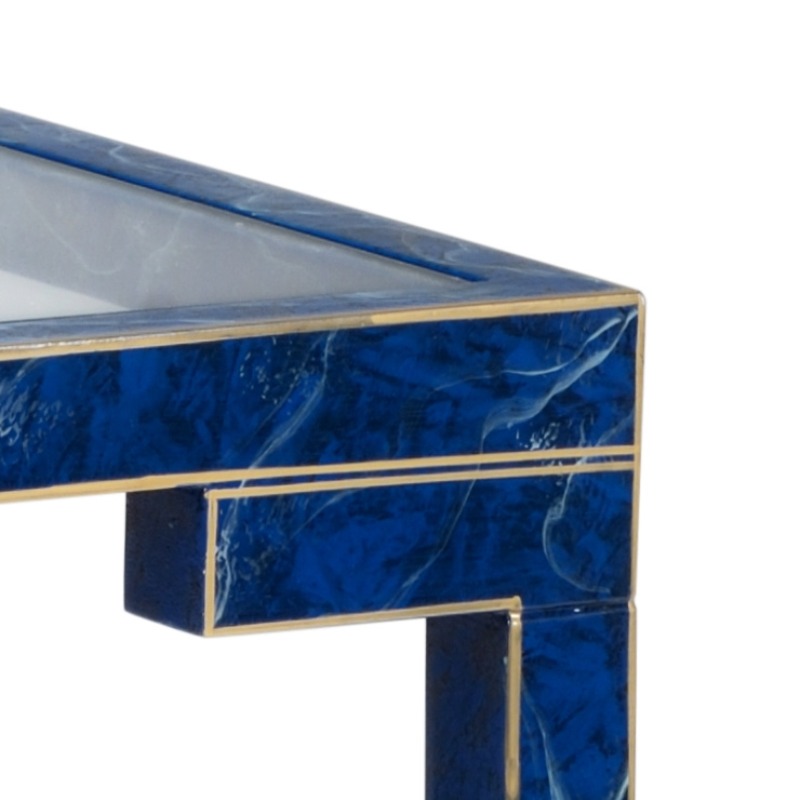 Decker Side Table - Lapis-Detail