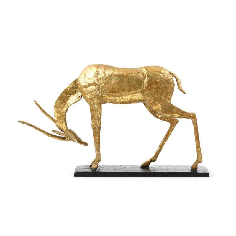 Antelope Straight Horn Statue_Side