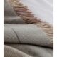 York Merino Wool Plaid Throw Blanket - Thumbnail Image 2
